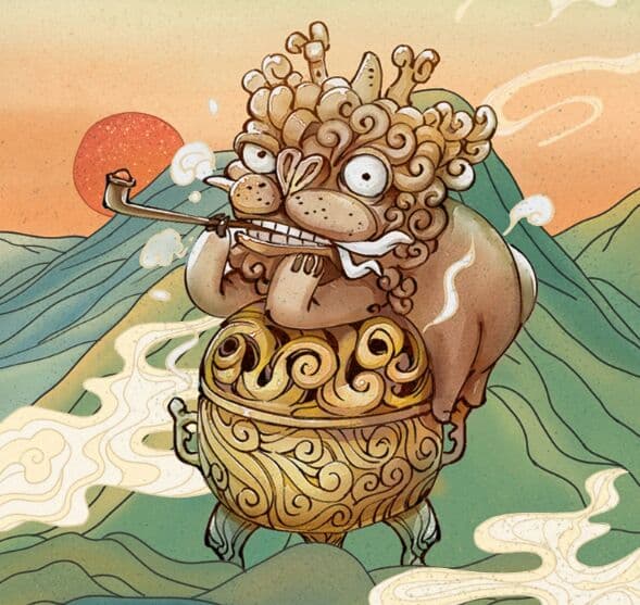 炉香挿し 招き猫 小振り品. 贈り物