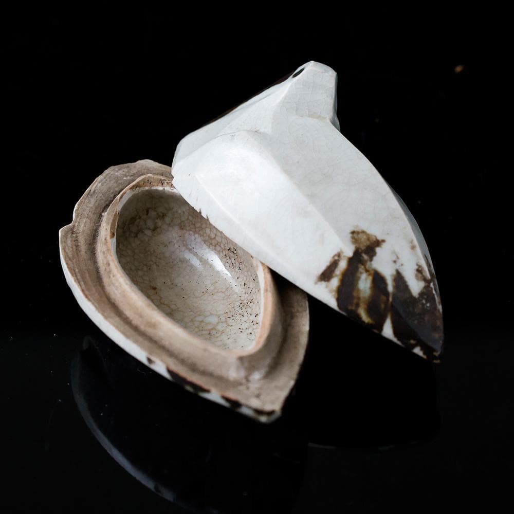 時代年代物 道八 つる形 香合 識箱 茶道具 香具 珍品