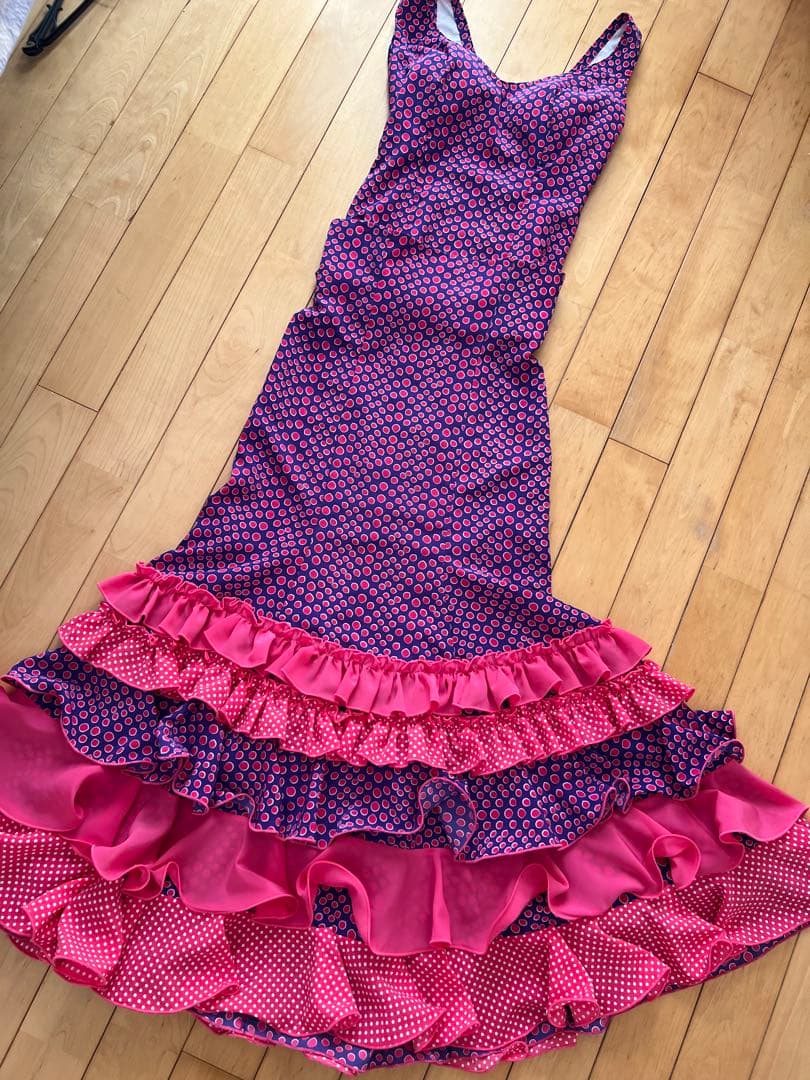 CANELA PURA フラメンコ　ツーピース　M