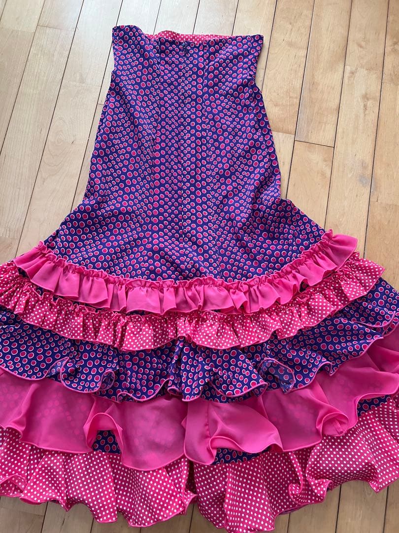 CANELA PURA フラメンコ　ツーピース　M