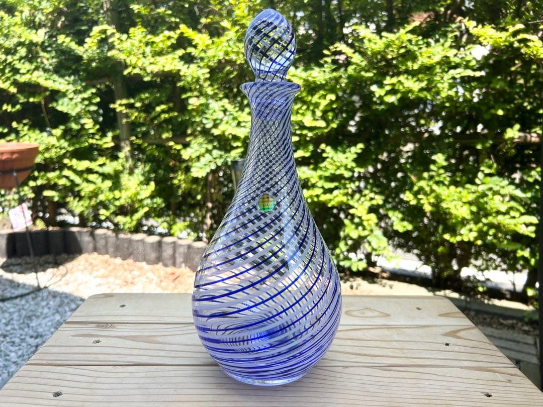 ビンテージ/デキャンタ/トルコ/パシャバチェ/Pasabahce/アートガラス