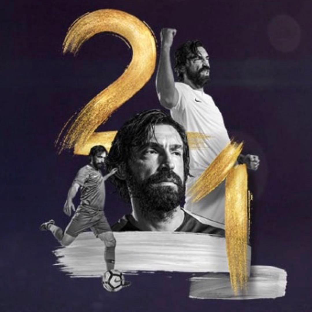 ICONS ユベントス 引退試合 ピルロ 直筆サイン支給品ユニフォーム ミラン