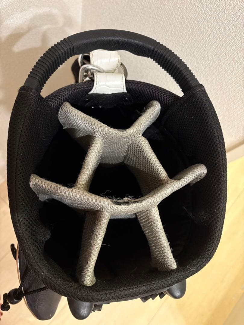 BANDEL バンデル ゴルフバッグ キャディバッグ ゴールド・ホワイト 限定品