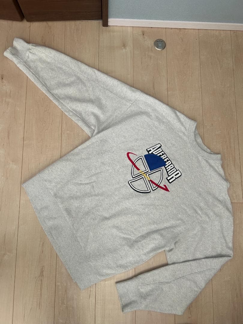 ADERERROR 19SS グレー クルーネック トレーナー