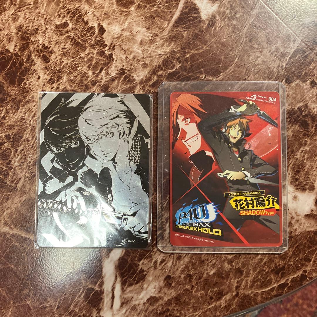 ペルソナ4 P4U2 DLC カード　鳴上　花村　2枚セット
