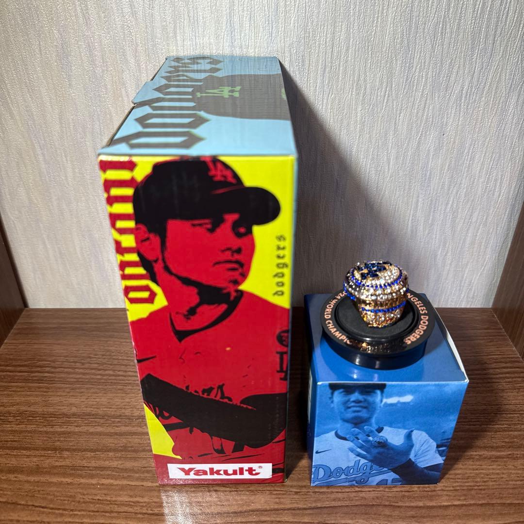 大谷翔平選手 ワールドシリーズ優勝リング ボブルヘッドセット