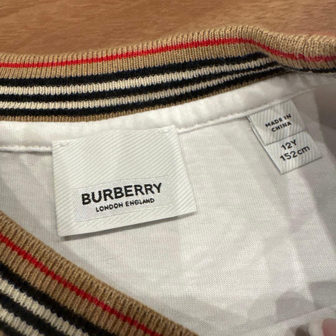 BURBERRY Tシャツ ホワイト/レッド/ブラック