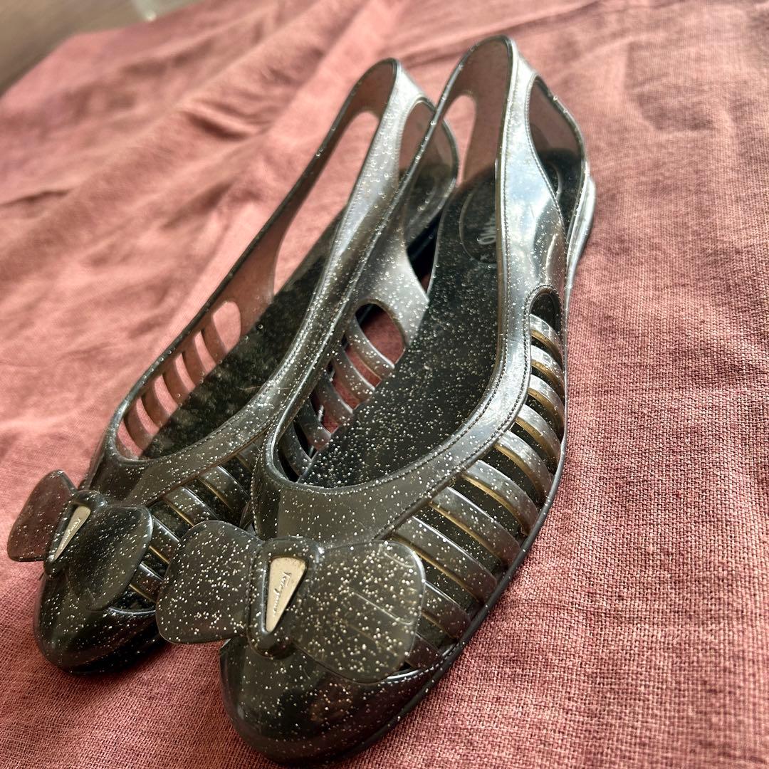 s*o様 サルバトーレ　フェラガモ　Ferragamo PVC フラットシューズ