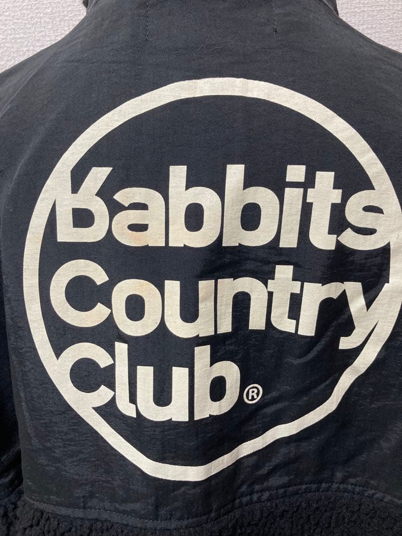 #FR2 GOLF ボアフリース ロゴ バックプリント 黒 ゴルフフェア 冬春秋