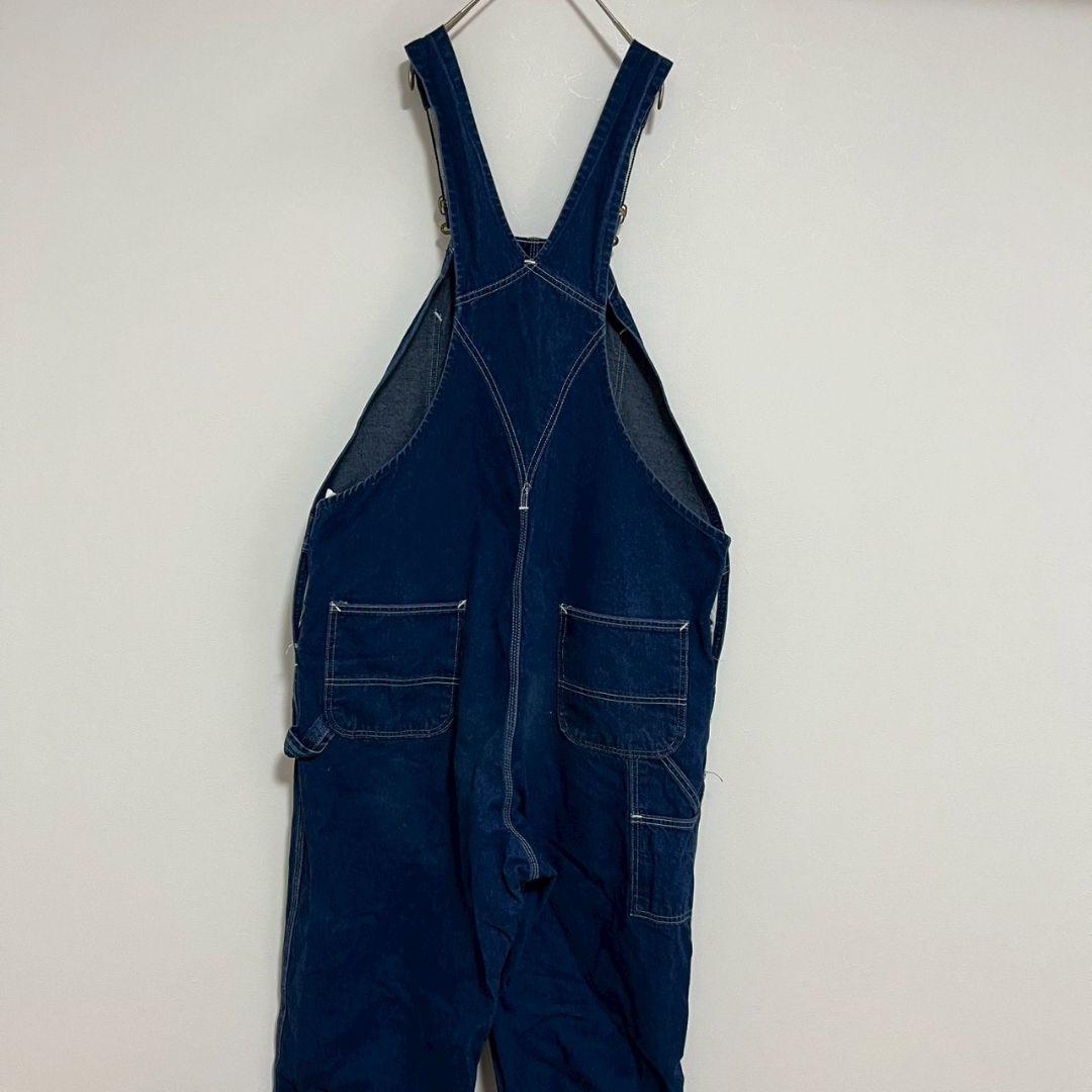 YBM55【USA製】Carhartt　オーバーオール【メンズ44×34】デニム