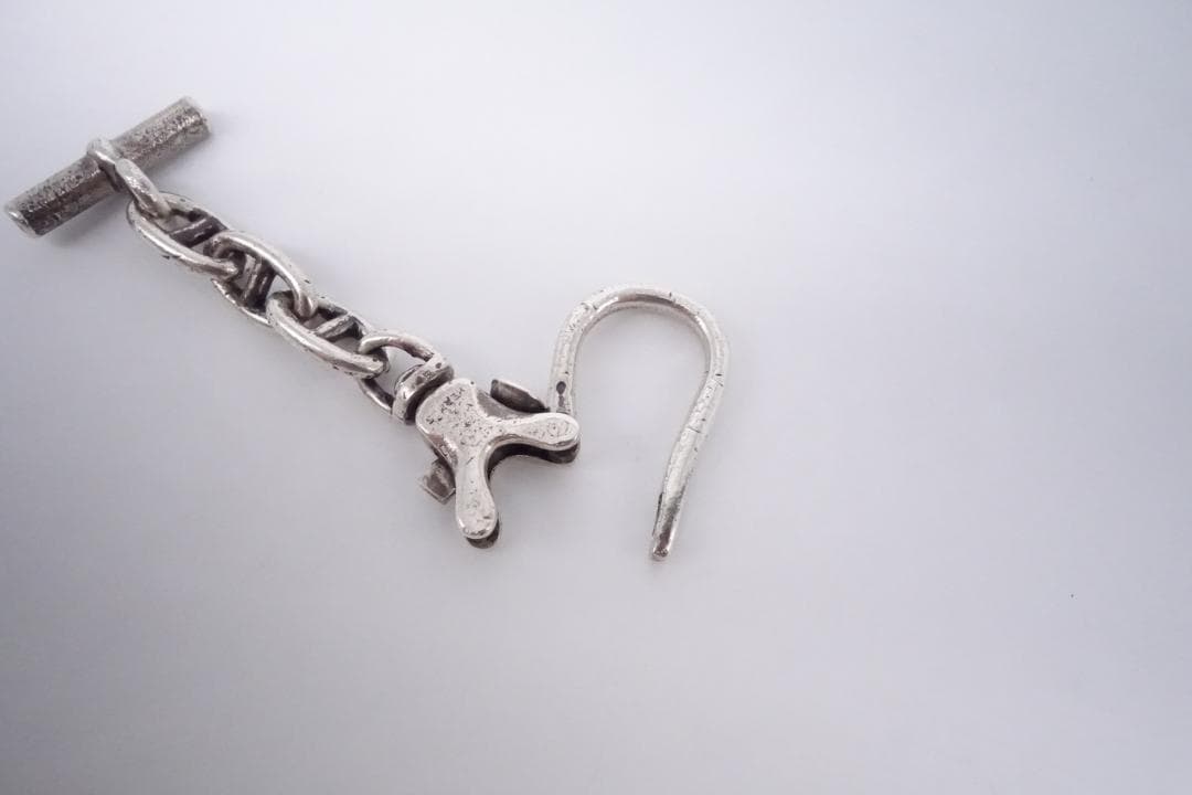 HERMES エルメス シェーヌダンクル キーホルダー キーリング ヴィンテージ