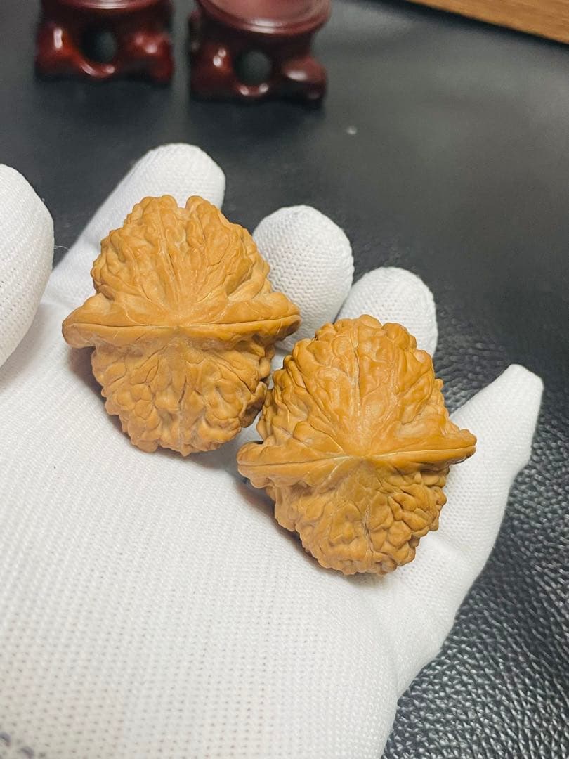 No.412❤️遊ぶクルミ　文玩核桃 希少変高級種山玖月元宝