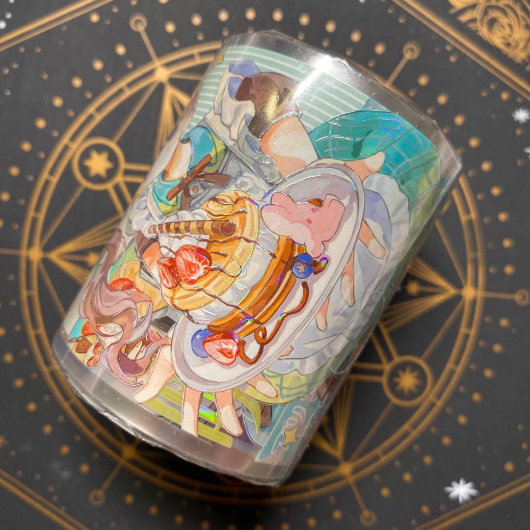 【9455】海外　マステ　3/5/巻　貝殻光マスキングテープ女の子　メイト人物系