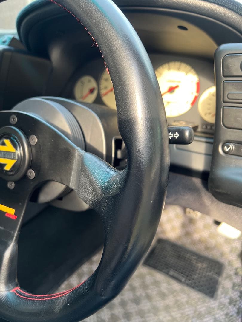 momo corse モモ コルセ 程度良好 モモステ３５パイ 本革ステアリング