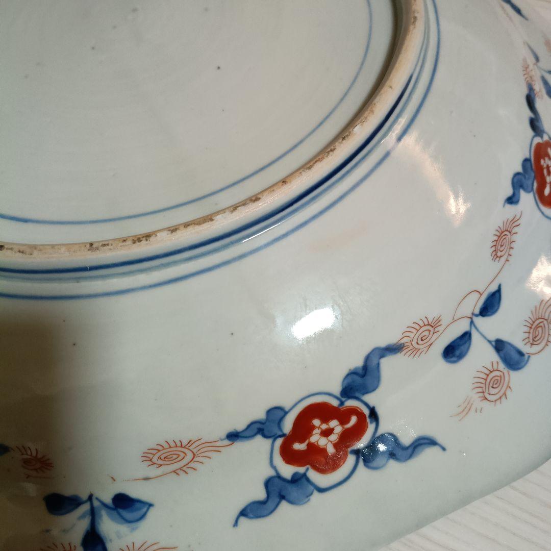 古伊万里 　大皿　飾皿　直径約４１cm　２個セット 木箱あり