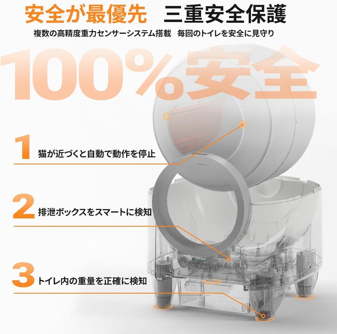 猫 トイレ 自動トイレ 全自動猫トイレ 【飛散防止＆強力消臭】