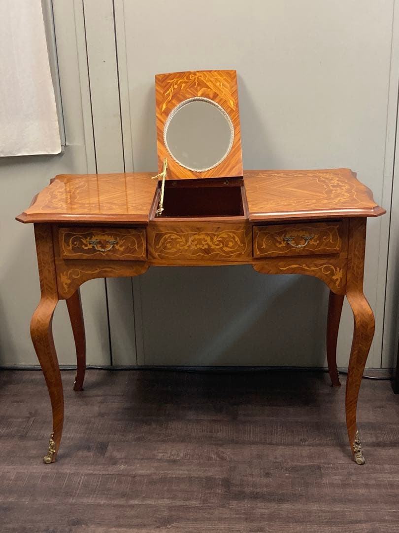 イタリア 最高級象嵌机 クラシック アンティーク エレガント マルコーニアルテ