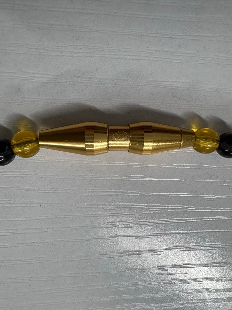 phiten RAKUWAネック クリスタルタッチ５0cm ゴールド×ブラック