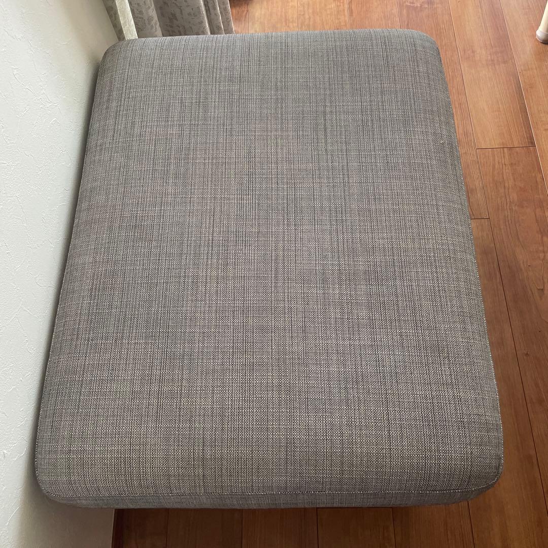 IKEA カルルスタード　グレー ファブリック オットマン