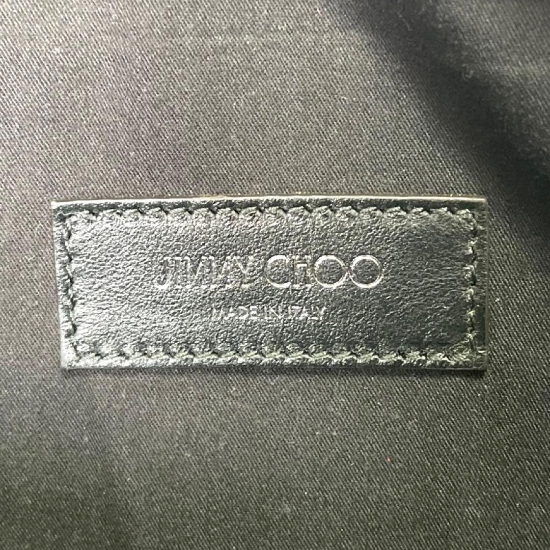 専用品JIMMY CHOO OSCAR オスカー カーキ レザー ボディバッグ