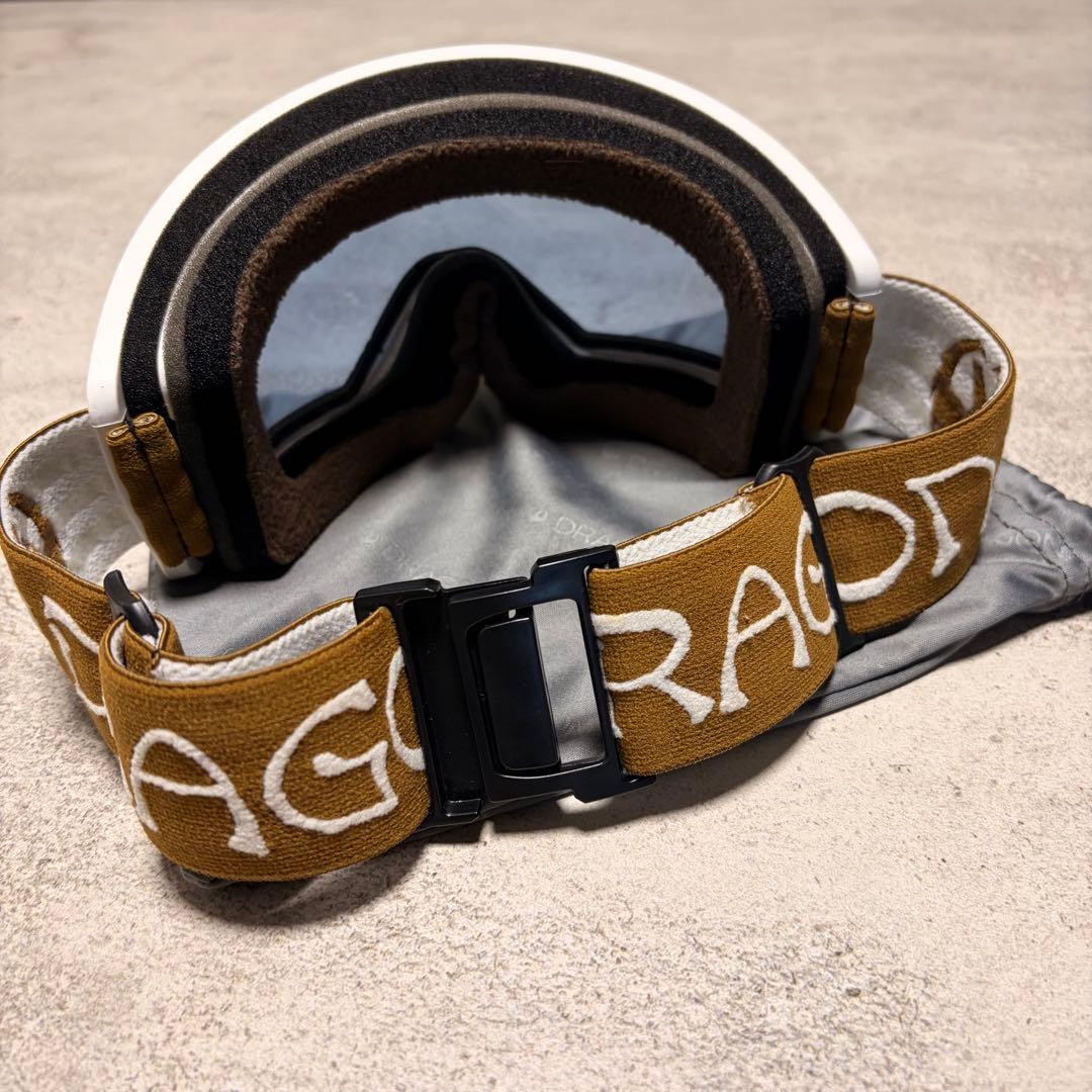 DRAGON ゴーグル ホワイトフレーム ミラーレンズ