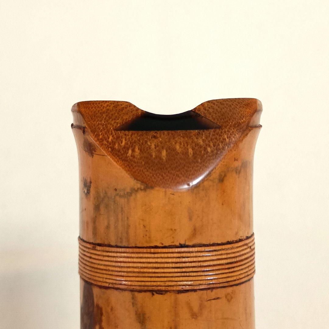 美模様の老竹名管！最高級三印管☆鳳月銘の二尺管尺八！