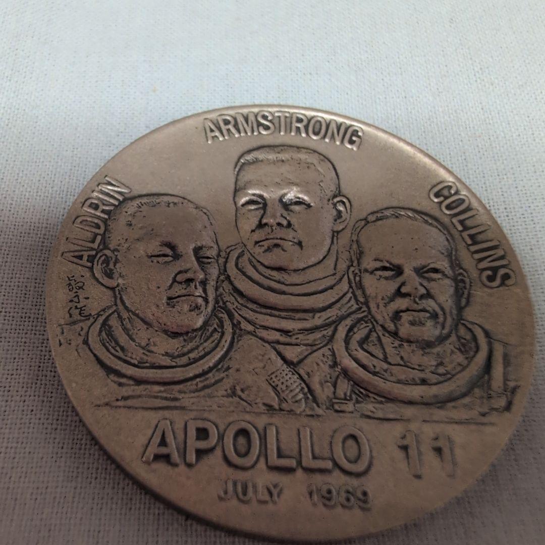 ピュアシルバー アポロ11号メダル 純銀 1969年製