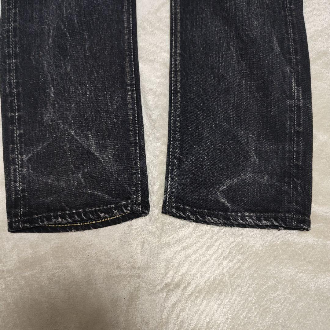 美品YANUK×BerBerJin デニムパンツブラックW28ヴィンテージ藤原裕