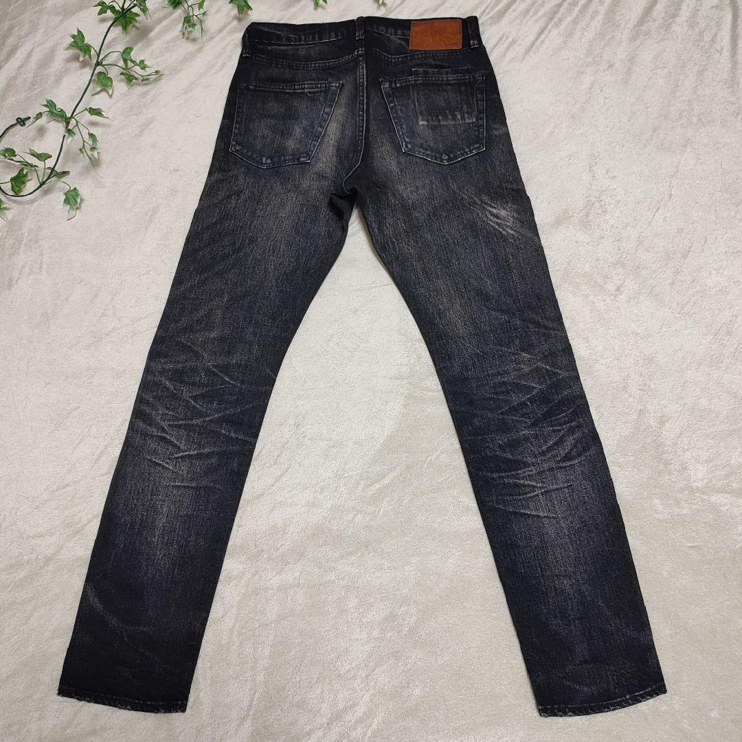美品YANUK×BerBerJin デニムパンツブラックW28ヴィンテージ藤原裕