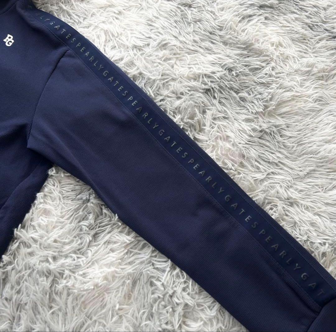 パーリーゲイツ　　ネイビー フード付きジャケット レディース