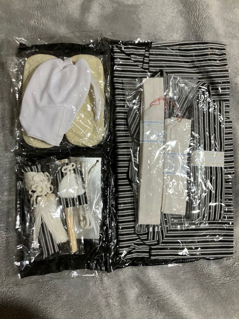 黒地紋　羽織袴セット　紋付　七五三　3歳　5歳　フルセット　袴　　試着のみ