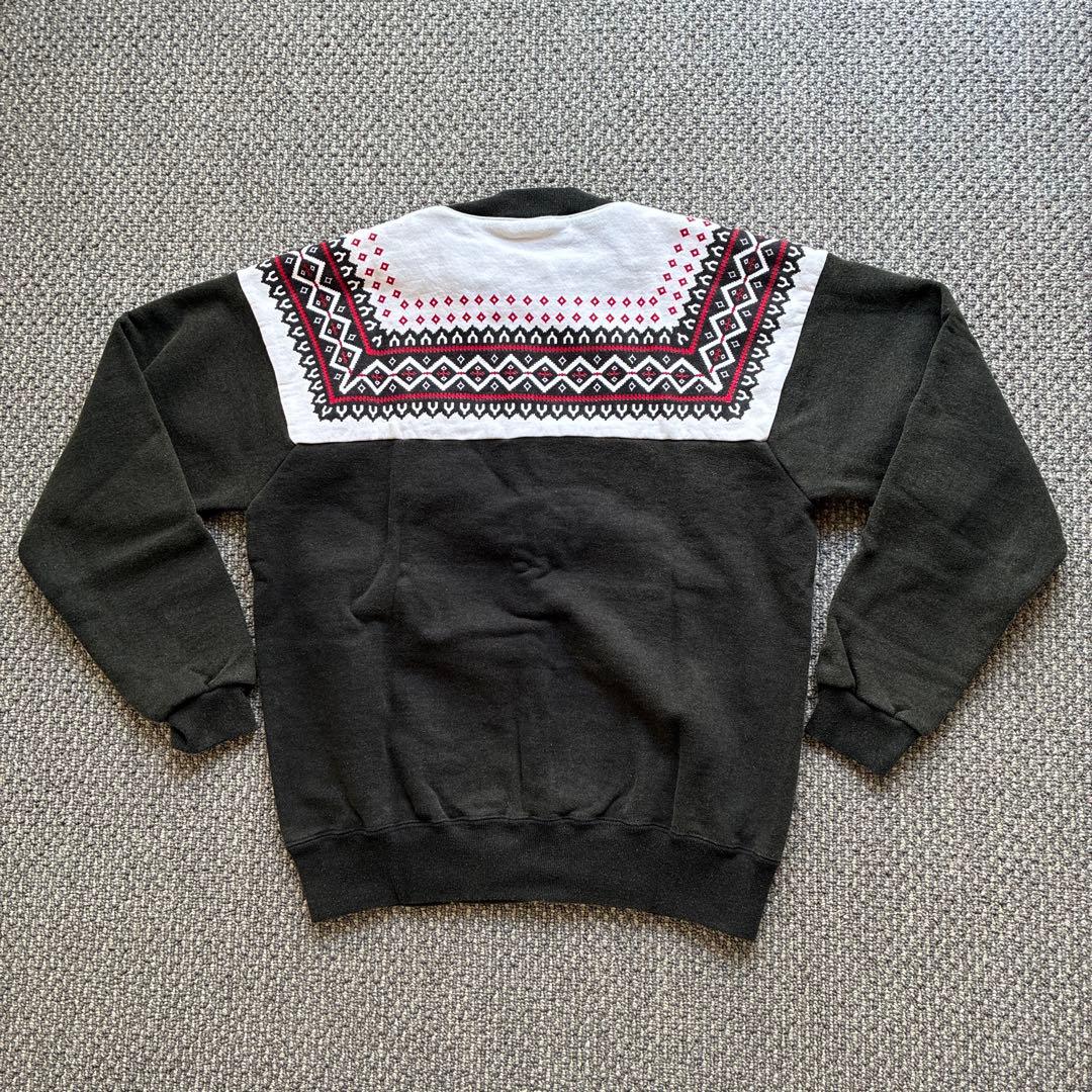 Cheswick 雪柄 フルジップ スウェット エイジング加工　カナダ製