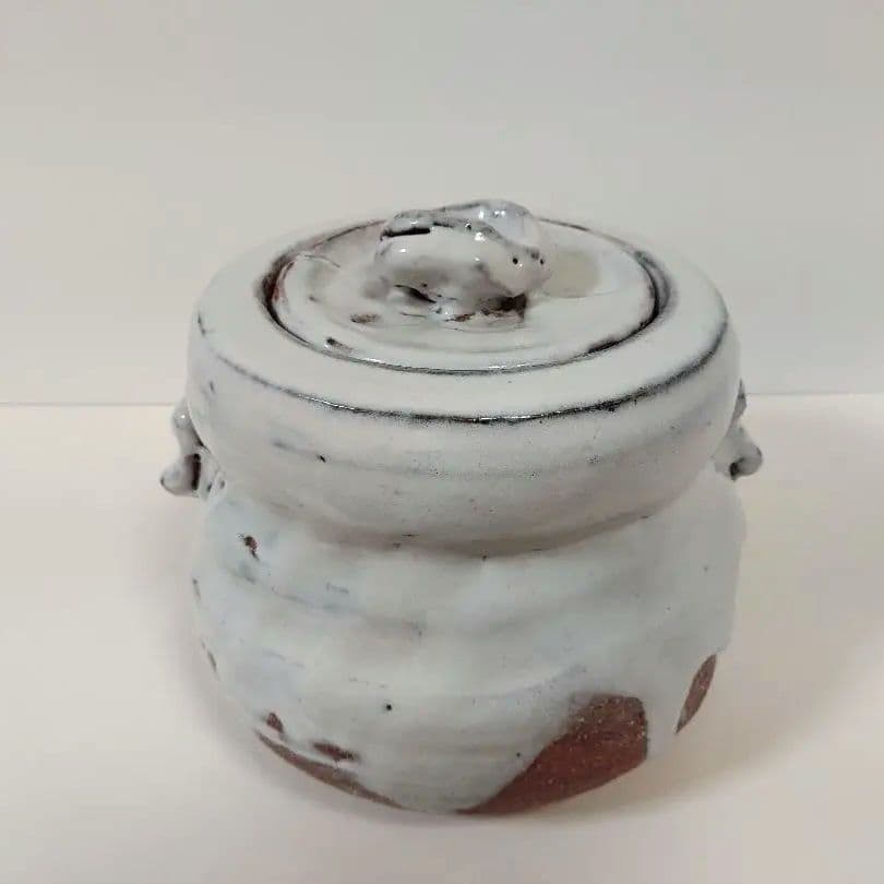 萩焼　茶道具　水指　宇田川玄翁（旧 聖谷作）　木箱付き