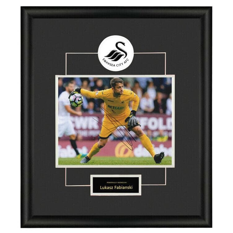 直筆サイン入り写真 ウカシュ・ファビアンスキ スウォンジー・シティ SA鑑定済