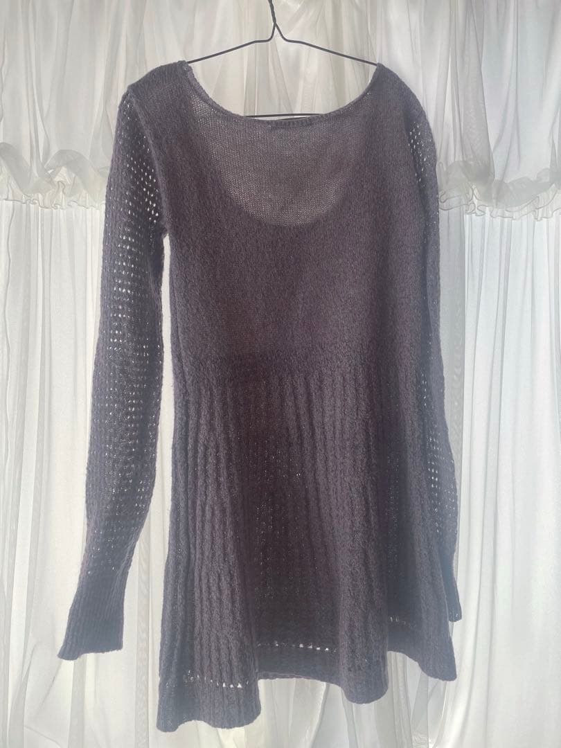 coyseio ニット ワンピース パープル