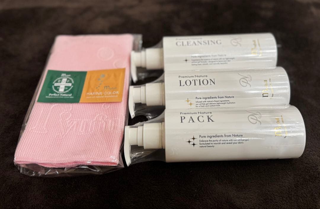 新品】ミューフル　クレンジング　ローション　パック　タオル2枚　EGF　マリンC