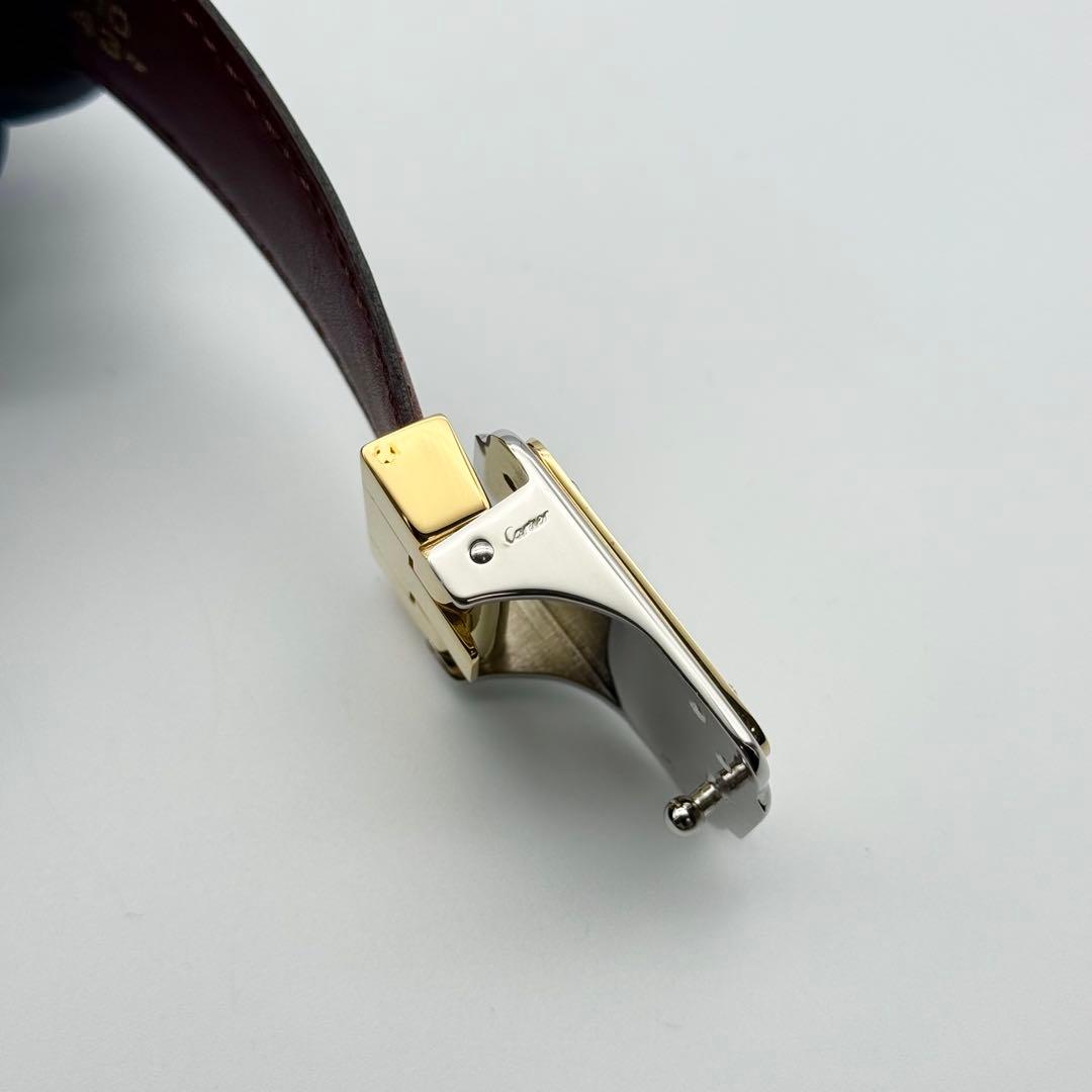 ✨未使用級✨カルティエ ベルト マストライン 本革 箱付 ゴールド金具 ボルドー
