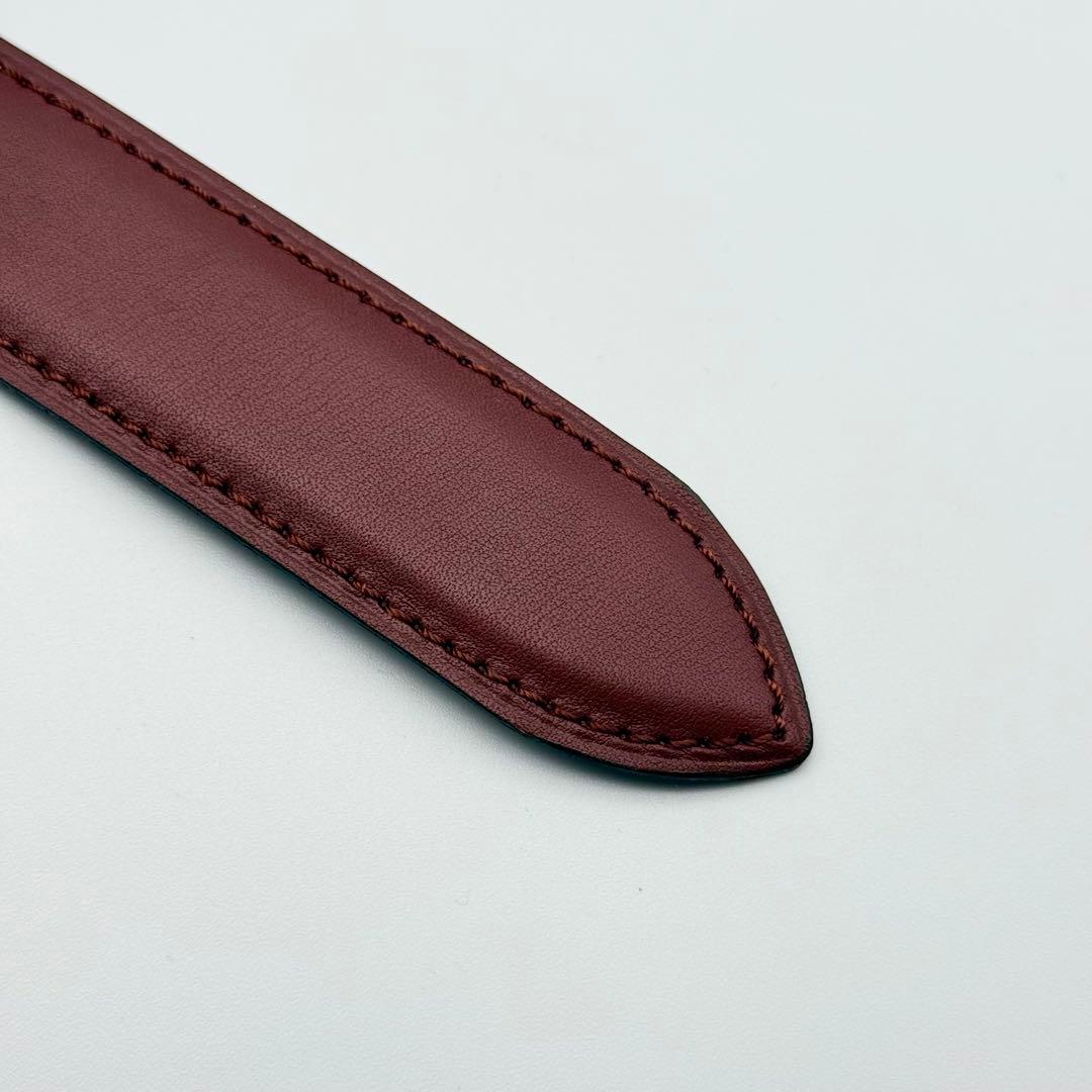 ✨未使用級✨カルティエ ベルト マストライン 本革 箱付 ゴールド金具 ボルドー