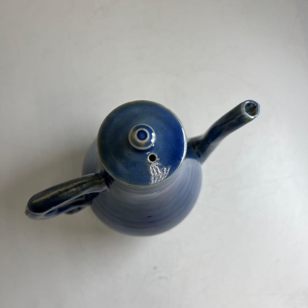 中国明時代　景徳鎮民窯　瑠璃釉水注　高さ18.5㎝トトコサ東な8-0121☆2F