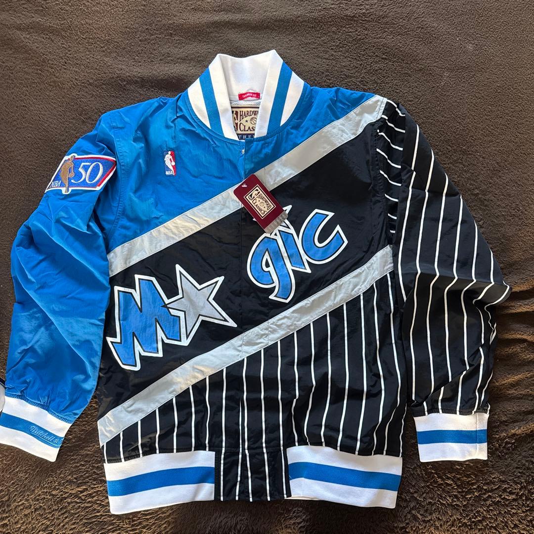 専用ミッチェルアンドネス Orlando Magic Warmup Jacket