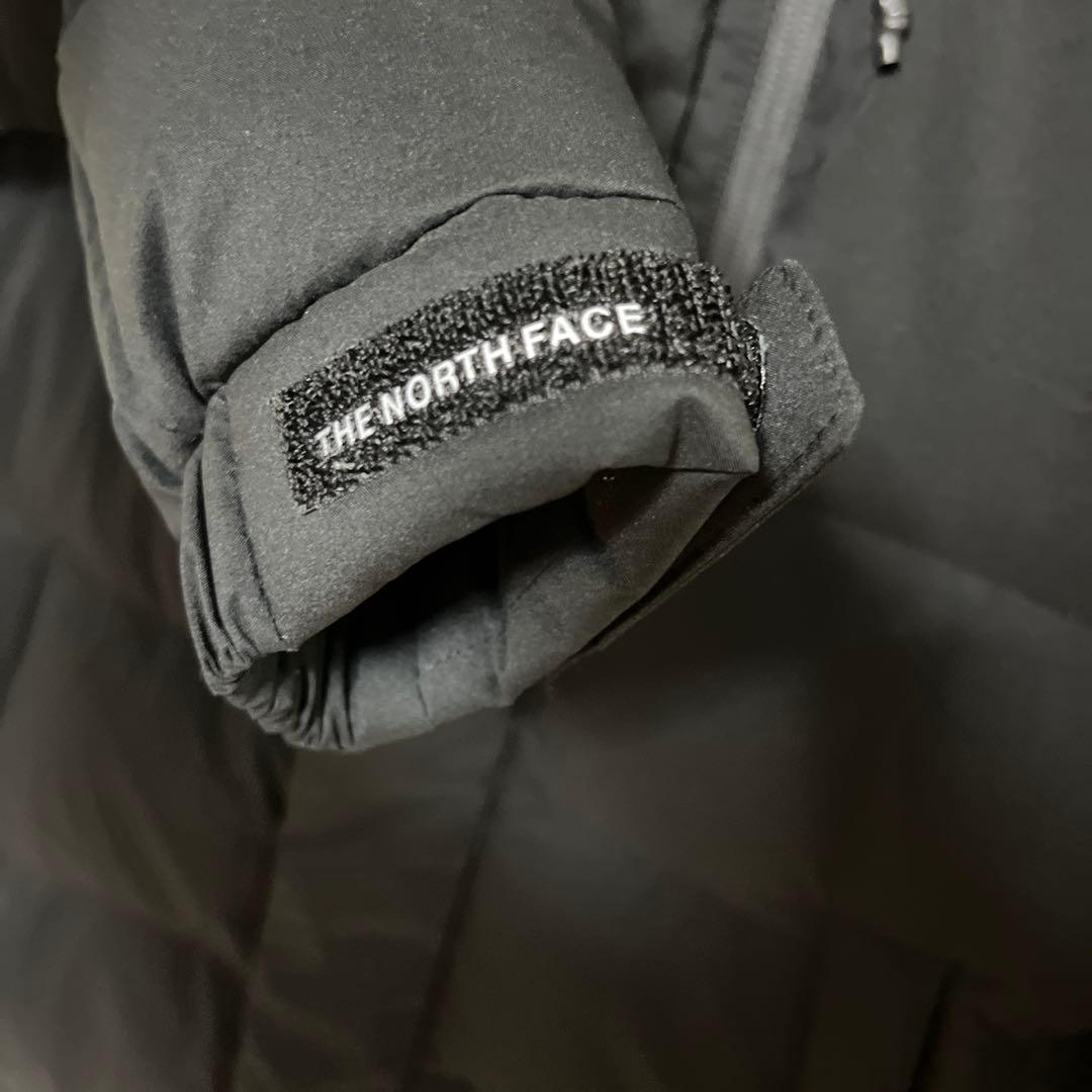 美品 ノースフェイス ロングダウンジャケット メンズXS レディースM ブラック