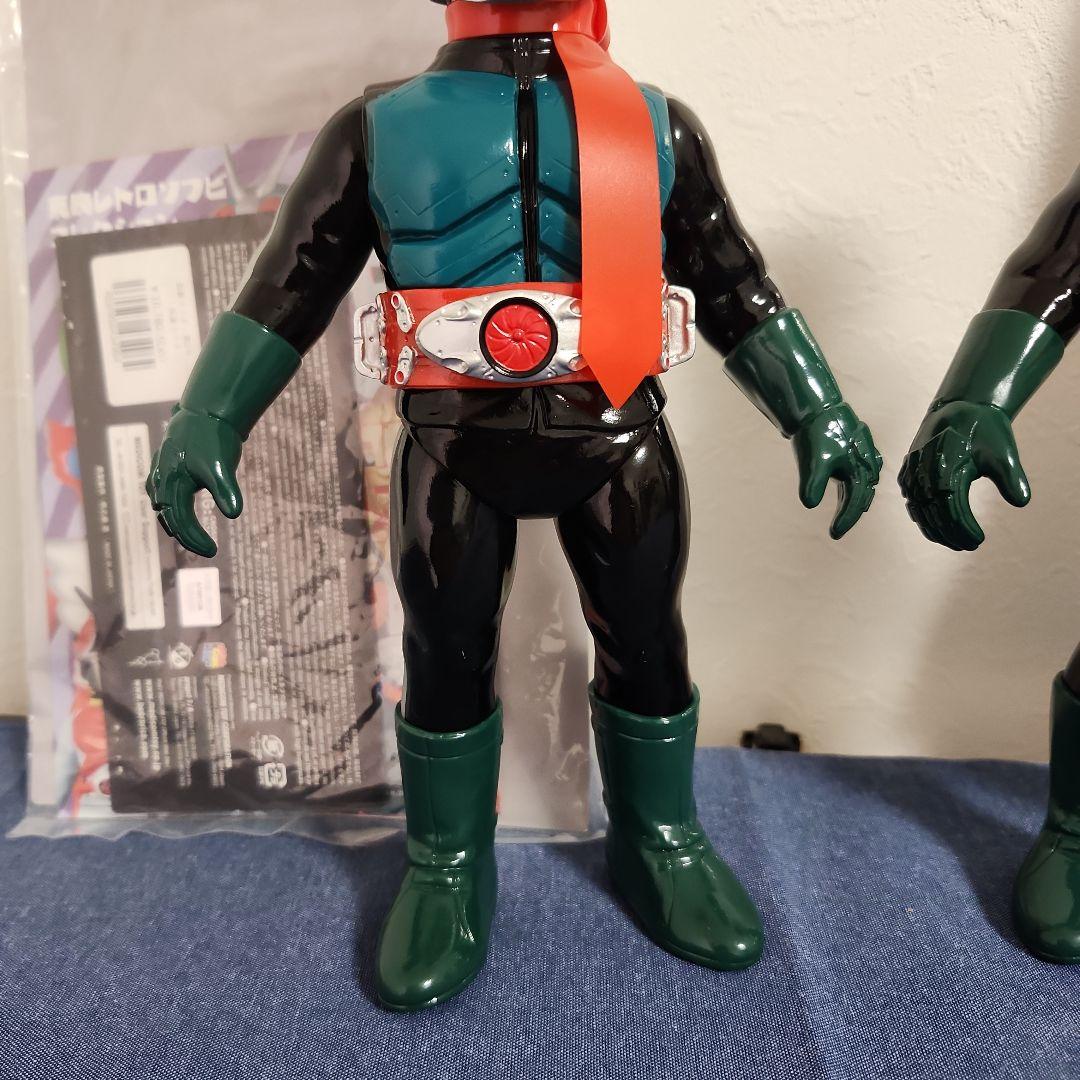 東映レトロソフビコレクション　シン·仮面ライダー　シン·仮面ライダー第２号　2体