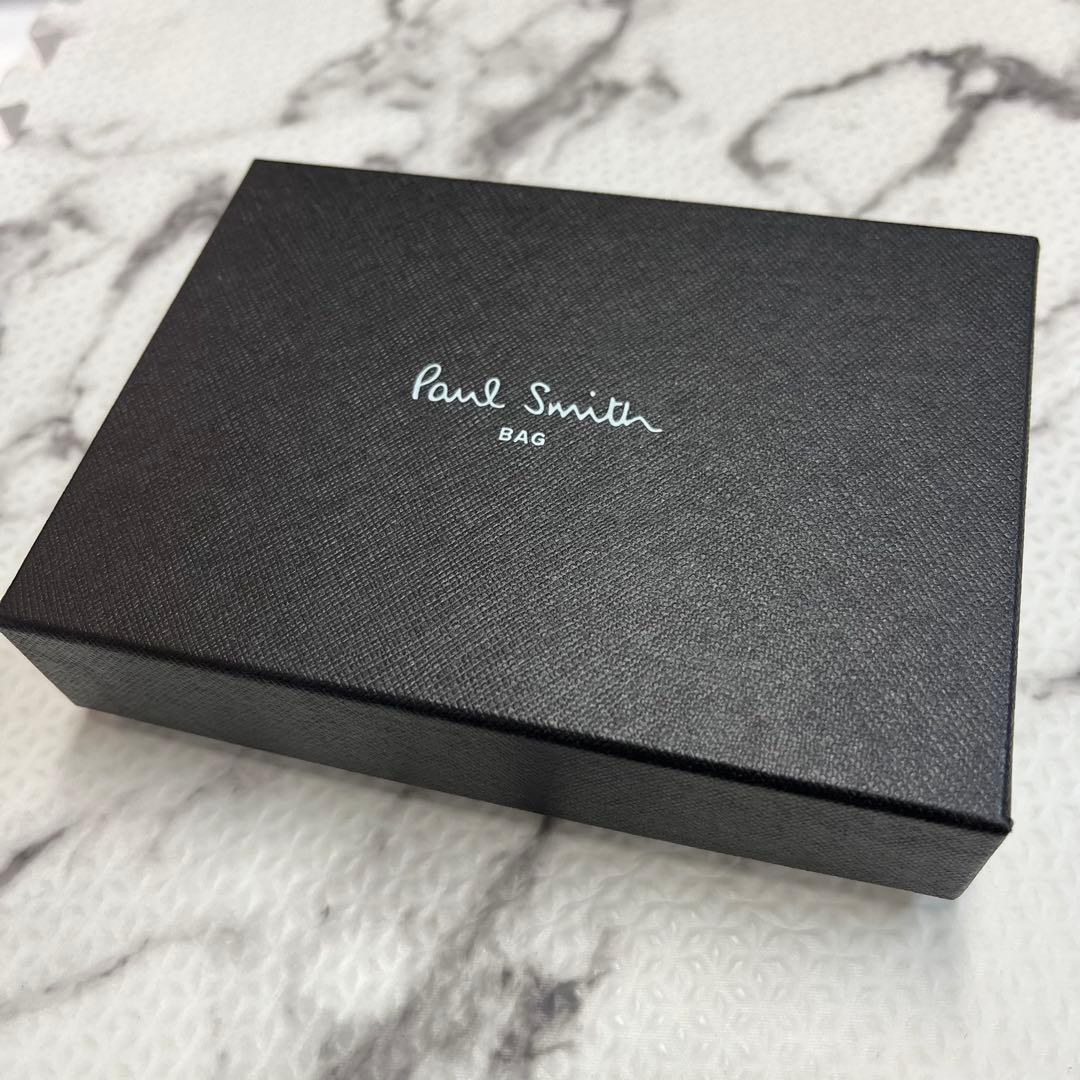 新品 Paul Smith ポールスミスマルチストライプタブ名刺入れカード入れ