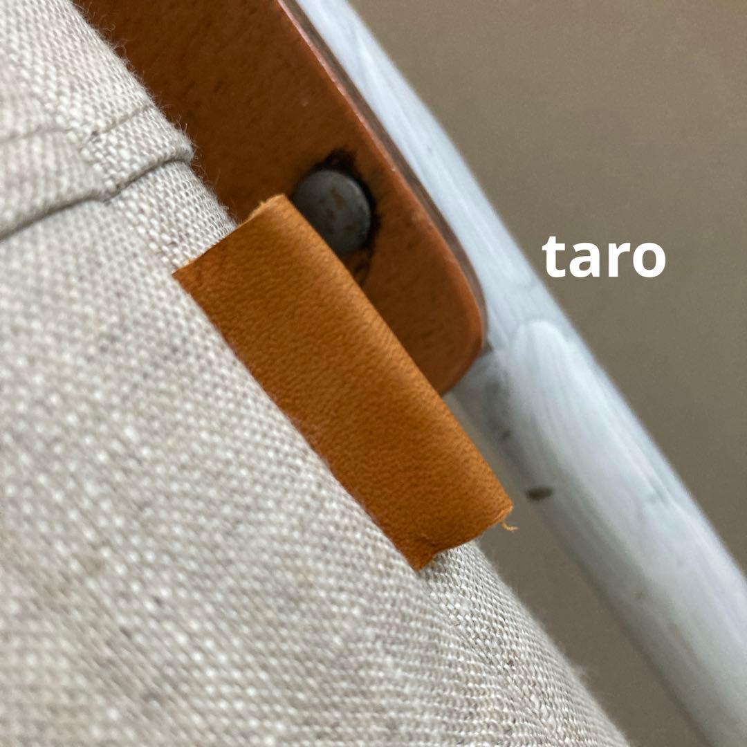 タンバリン+ピースパッチ　かご編付横長トートバッグ　ミナペルホネン　ハンドメイド