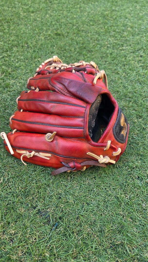 最終値下げSSK レッド 硬式グローブ 右投げ用