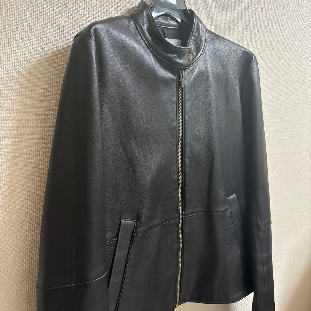 ジジ　セオリーリュクス　ライダース　レザージャケット　黒　ブラック　38号