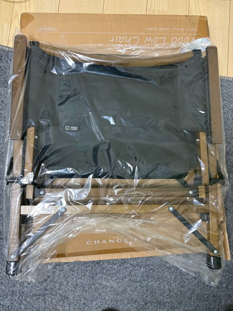 QUICKCAMP ウッドローチェア ブラック　新品