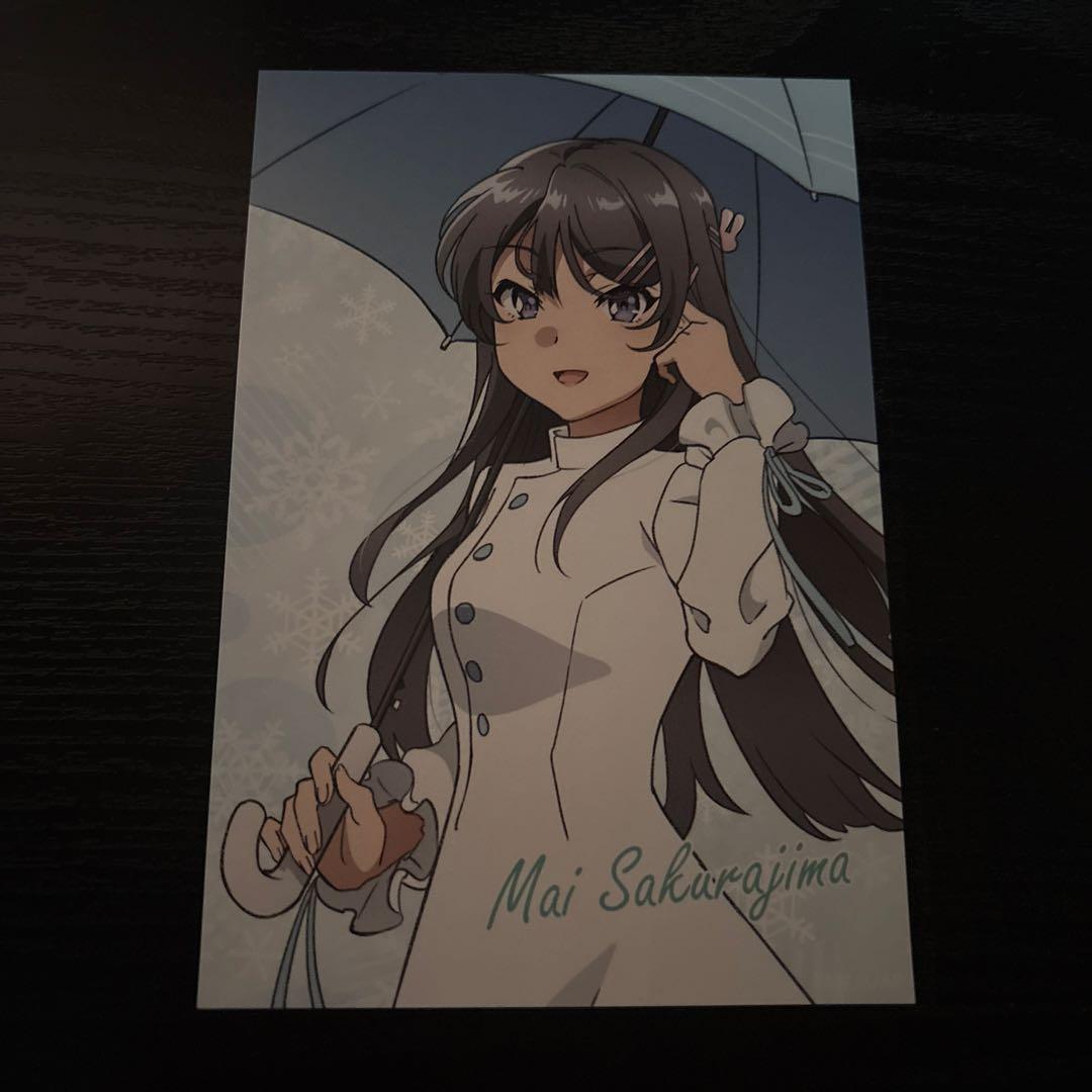 青ブタ 桜島麻衣 アクリルマスコット ポストカードアクリルフレームスタンド付き