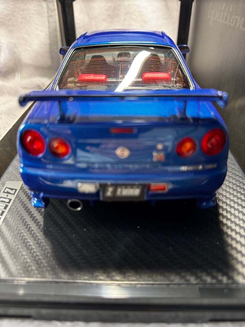 IG0017 ニスモ R34 GT-R Zチューン ベイサイドブルー 限定140
