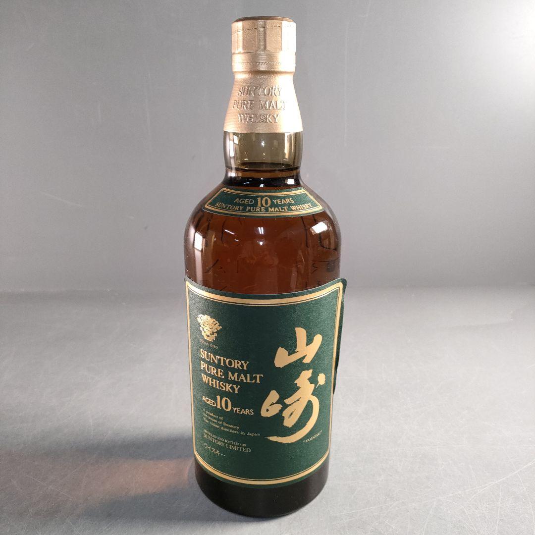 A1388-4/サントリー ピュアモルトウイスキー/山崎10年/緑ラベル/